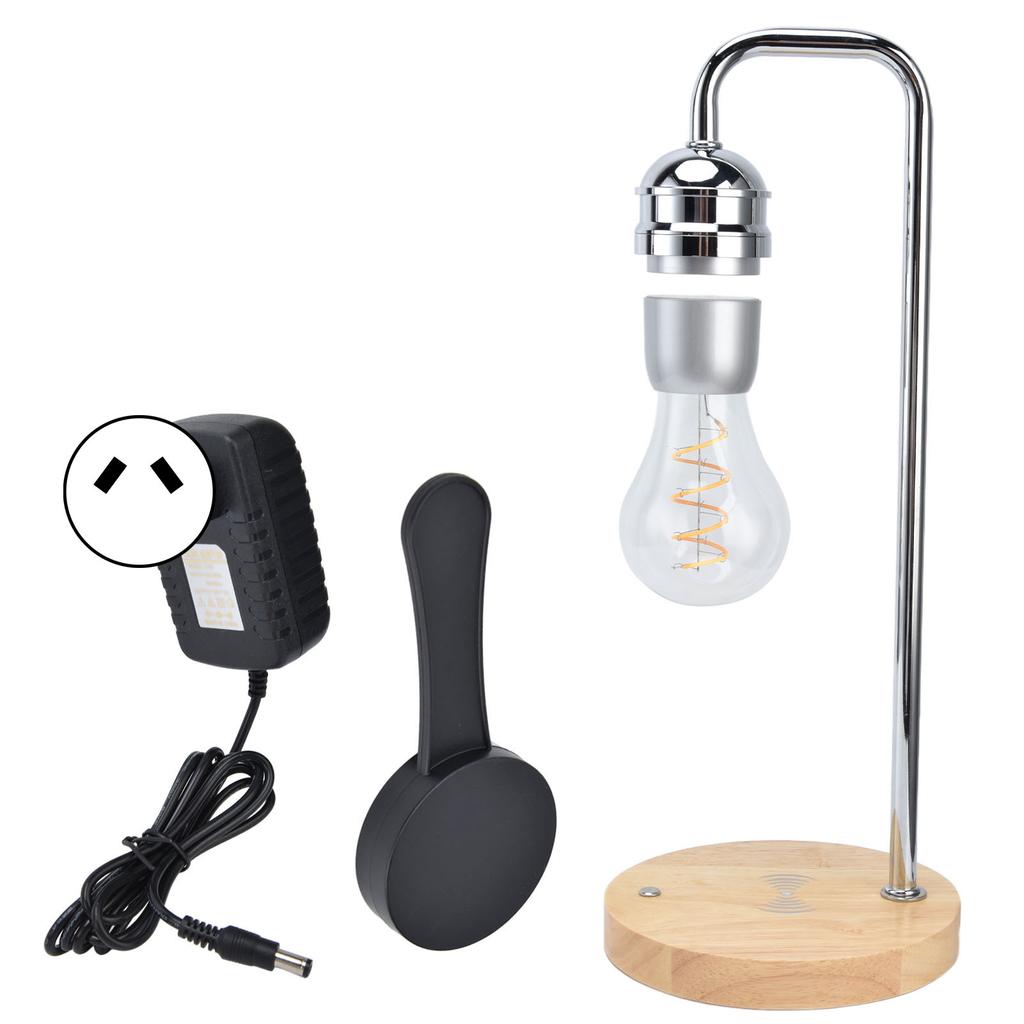 Magnetisch schwebende LED-Glühbirnen Maglev Tisch-Schreibtischlampen mit Holzsockel 100?240 VAU