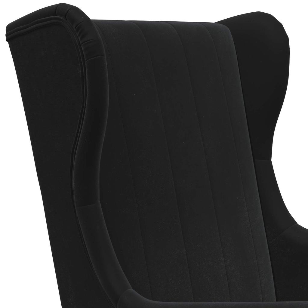 Armchair Black Velvet