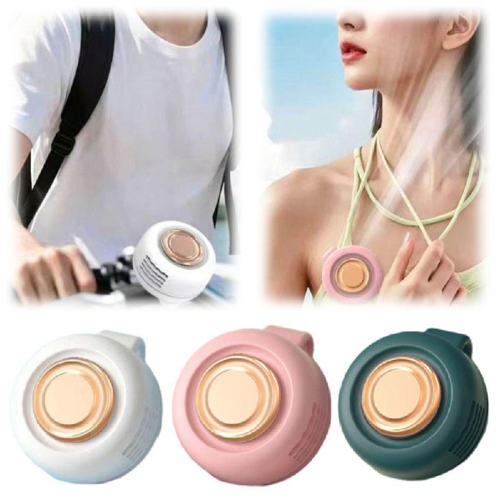 Mute Personal Cooling Clip Fan Bladeless Hanging Waist Fan Compact Clip-On Waist Fan Sports
