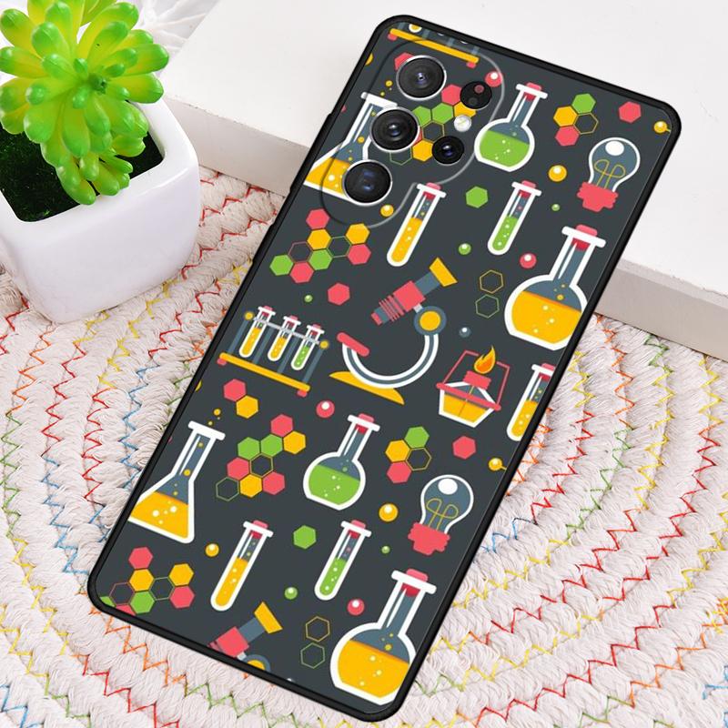 Chemistry Laboratory Seamless Phone Case for Samsung Galaxy note 10 pro S26 Ultra S23 S24 FE S25 S21 S22 PLUS shockproof Cove