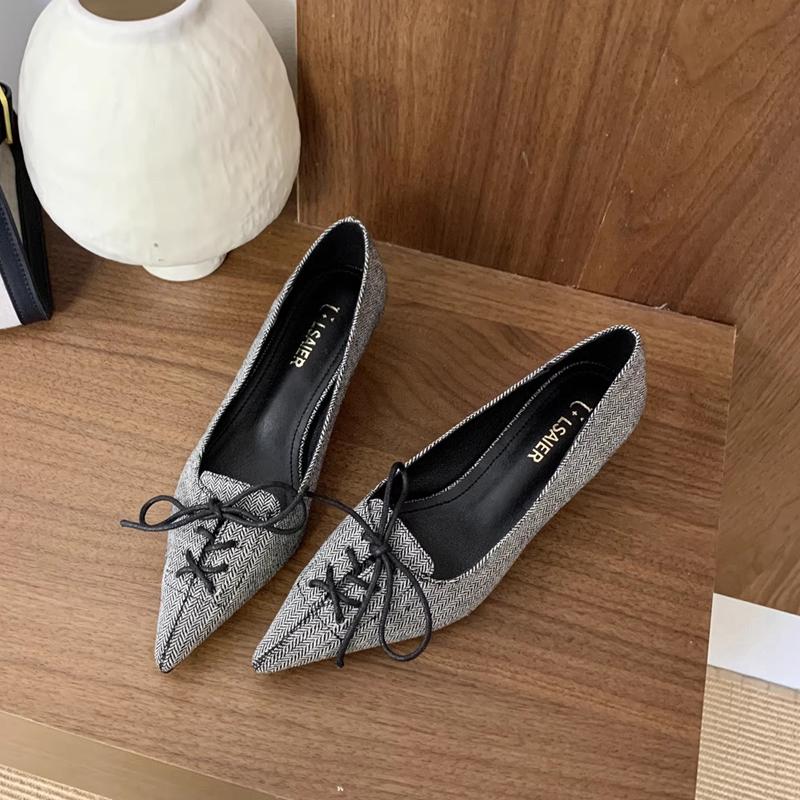 Fashion SUOJIALUN 2025 New Brand Women Pumps Shoes Fashion Pointed Toe Slip On Ladies Elegant Single Shoes Thin Low Heel Pumps Shoes