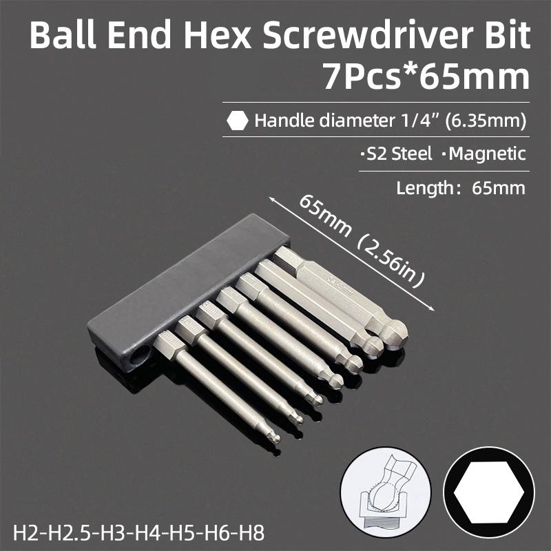 Sada šroubováků S2 ocel 1/4 šestihran magnetická rukojeť šroubovací bity oprava DIY ruční nářadí U tvar/na kolo/Y typ/hvězda/trojúhelník