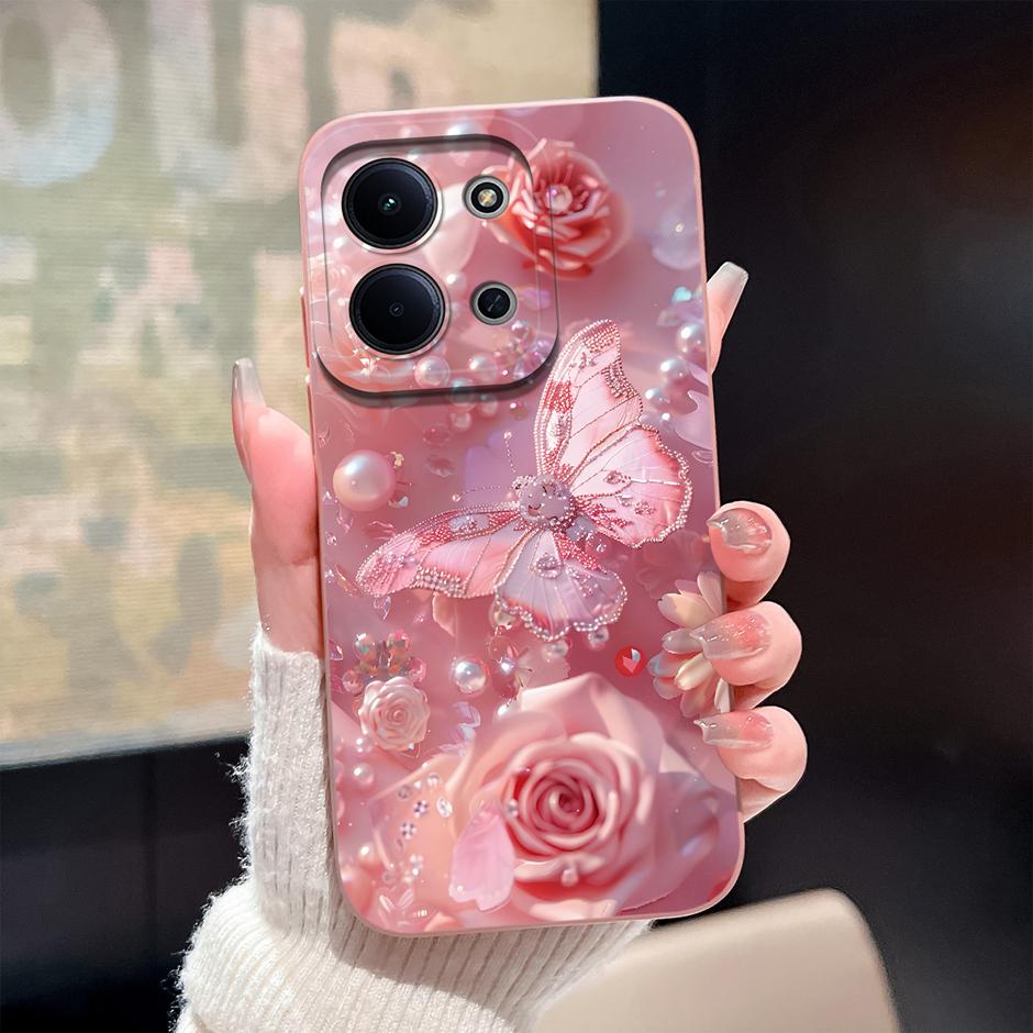 Case For Xiaomi Redmi 15C 14C 13C 12C Brilliant Flower Mountain Shockproof Protective Fashion Cover For Redmi15C Redmi14c Coque
