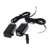 Motorcycle Vehicle-Mounted Charger Waterproof Usb Adapter 12V Phone Dual Usb Port Quick Charge 3.0 With Switch Moto Accessory