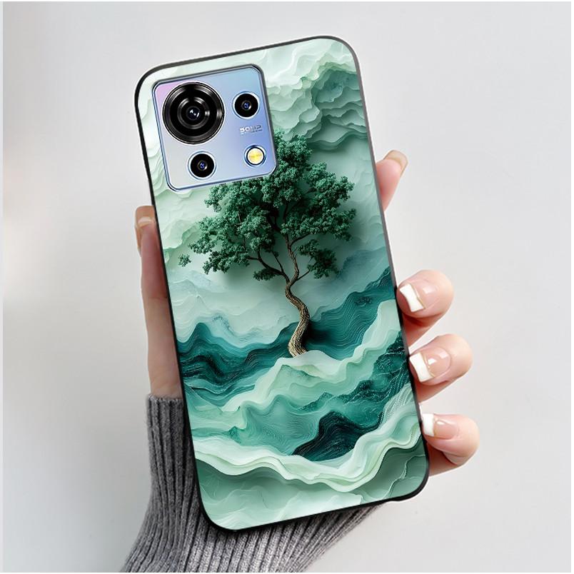 Süße Cartoon Hülle Für ZTE Blade V50 Vita 4G Bedruckte Schale Schutzhülle Weiches Silikon Schwarzes Gehäuse