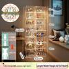 Transparent Lego Brick Display Cabinet: Dustproof Acrylic Storage for Figurines