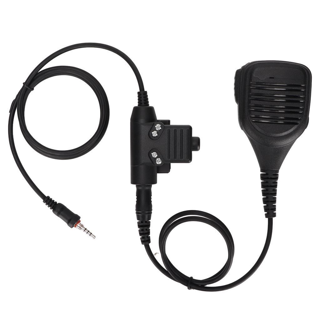 Speaker Shoulder Mic 7.1mm Shoulder Microphone with U94 PTT for Yaesu Vertex VX?6R VX?7R