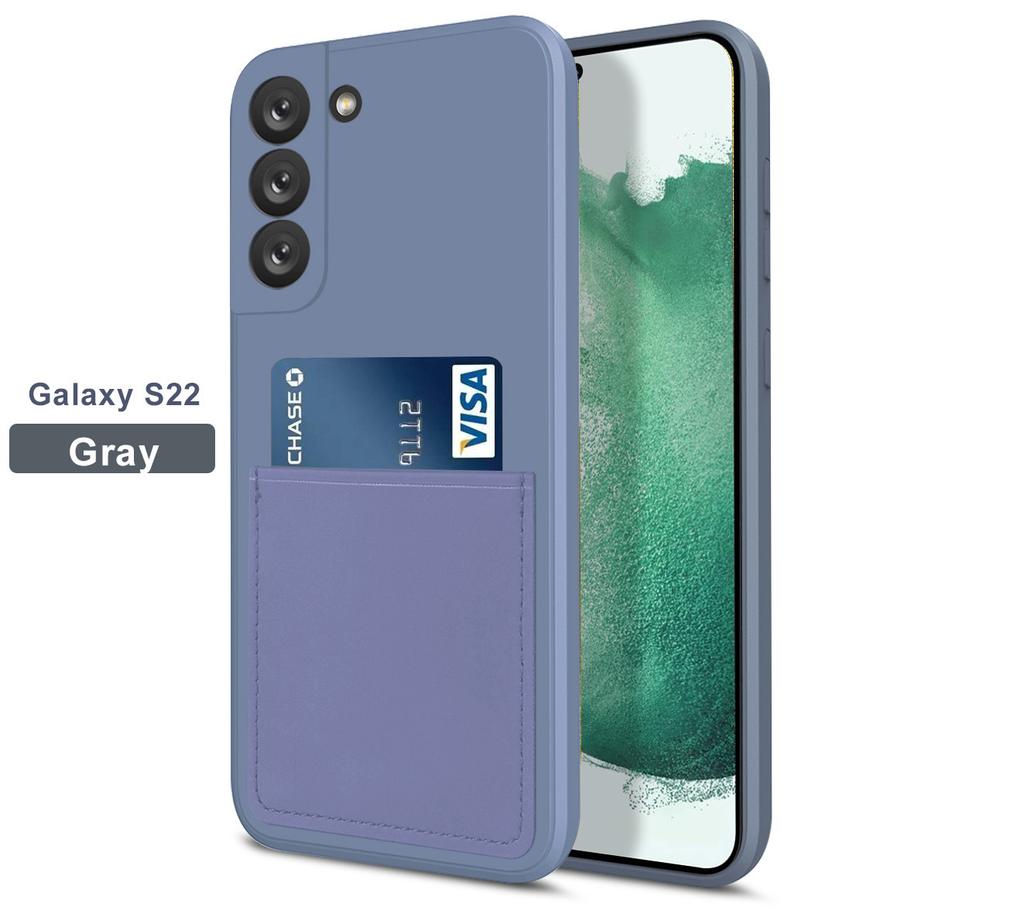 S22 Liquid Silicone Card, Mobile Phone Case, Card Bag S22 Is Suitable for ULTRA Card Bag, Protective Cover Batch, Anti-drop and Ultra-thin.