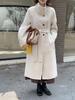 New style high-end cashmere coat women's daily commute eight o'clock woolen coat
