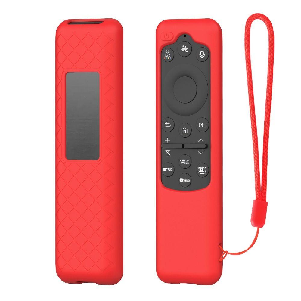 Silikon-TV-Fernbedienungsabdeckung mit Lanyard, stoßfeste Schutzhülle, weiche Schale für Samsung BN59-01432A/BN59-01480L