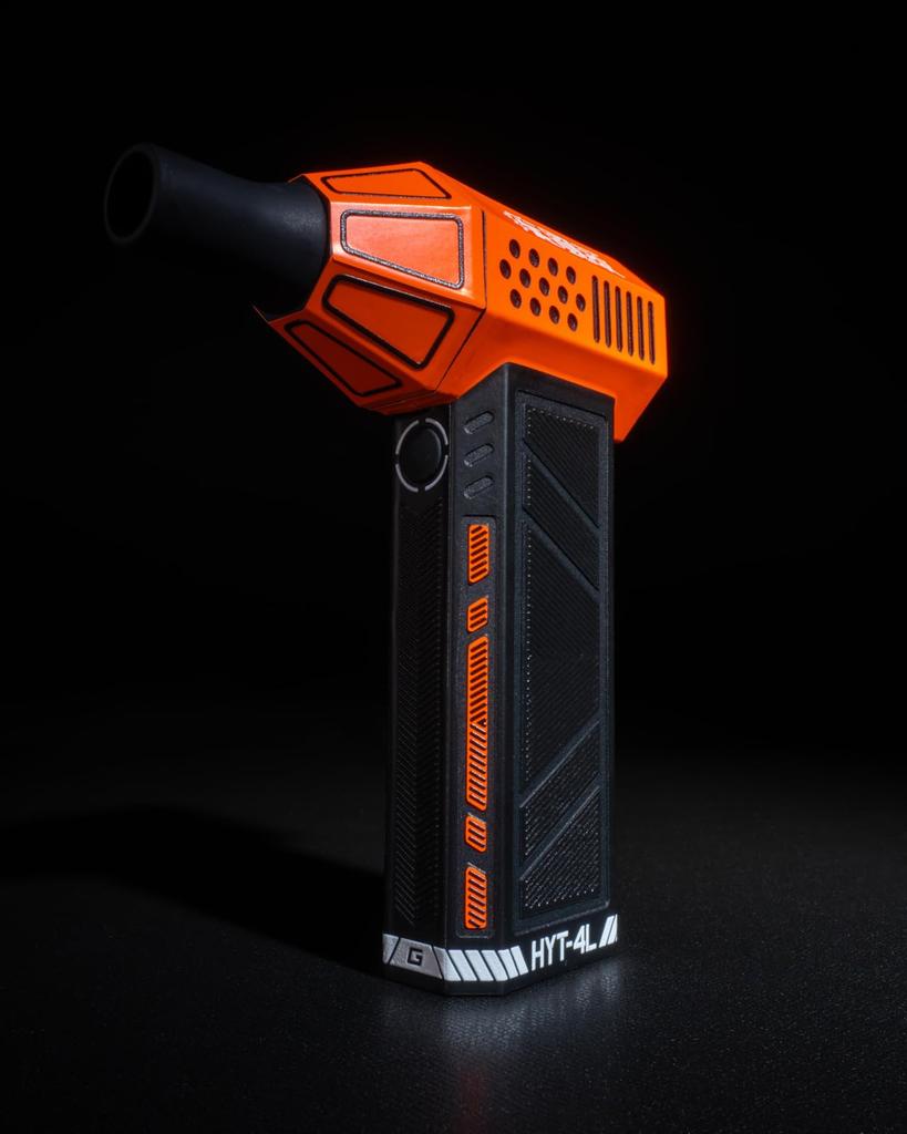 GENTOS Wrap Grade Custom Wrap Blower for Hayate Black x Neon HYT-4L, Orange, RS-HYT2405-BO