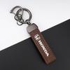 Honda Badge Leather Car Keychain Keyring Key Lanyard For Honda Civic Accord Fit Jazz Pilot CRV Odyssey Passport City Shuttle HRV TV7