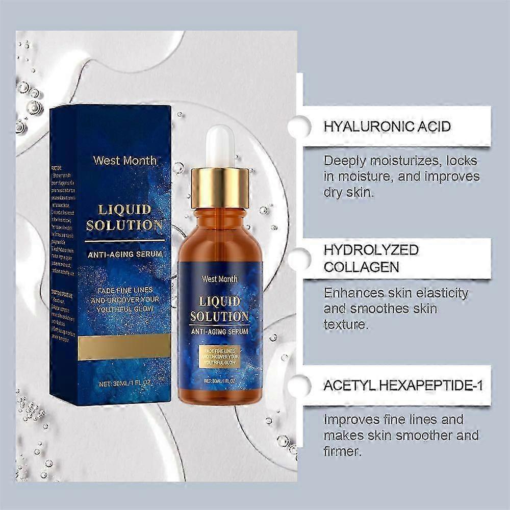Siero Viso 1-3x, Rassodante Viso Anti-Età, Riduce Rughe & Pelle Rimpolpata NUOVO