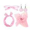 50s Women Vintage Dress Up Costume Accessory Set Polka Dot Scarf Party Cosplay