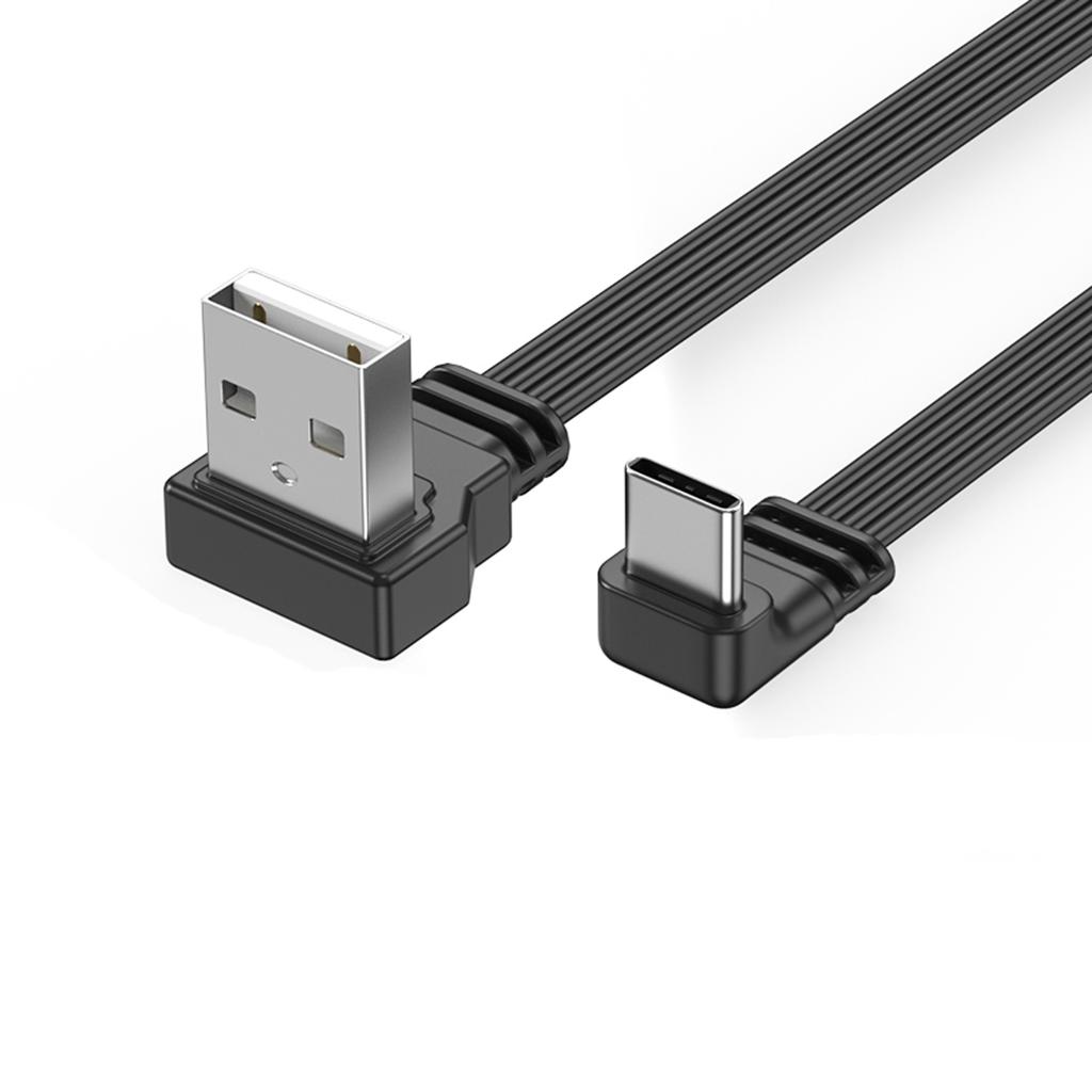 High Speed USB To USB C Data Cable 2A Quick Charging 480Mbps Sync Elbow/Straight Connectors Flexible Charging Cord