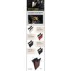 Car front seat LED waterproof magnetic adsorption garbage bin suspension car seat leather storage leak proof garbage bin 1 pcs