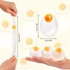 5pcs Funky Egg Squishy Ball Clear Stress Relief Toy for Kids Adults Anxiety Reducer Squeeze Splat Sensory Fidget Toys