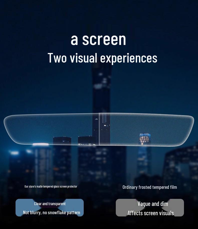 Tempered Glass Screen Protector for 2024 Buick GL8 PHEV Navigation Display