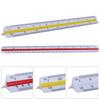 Plastic Scale Ruler, Triangular Ruler, 30cm, Triangular Ruler, Metric Scale 1:20, 1:25, 1:50, 1:75, 1:100, 1:125