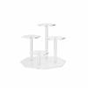 Hexagon Stepped Display Stand Sturdy Acrylic Pedestal