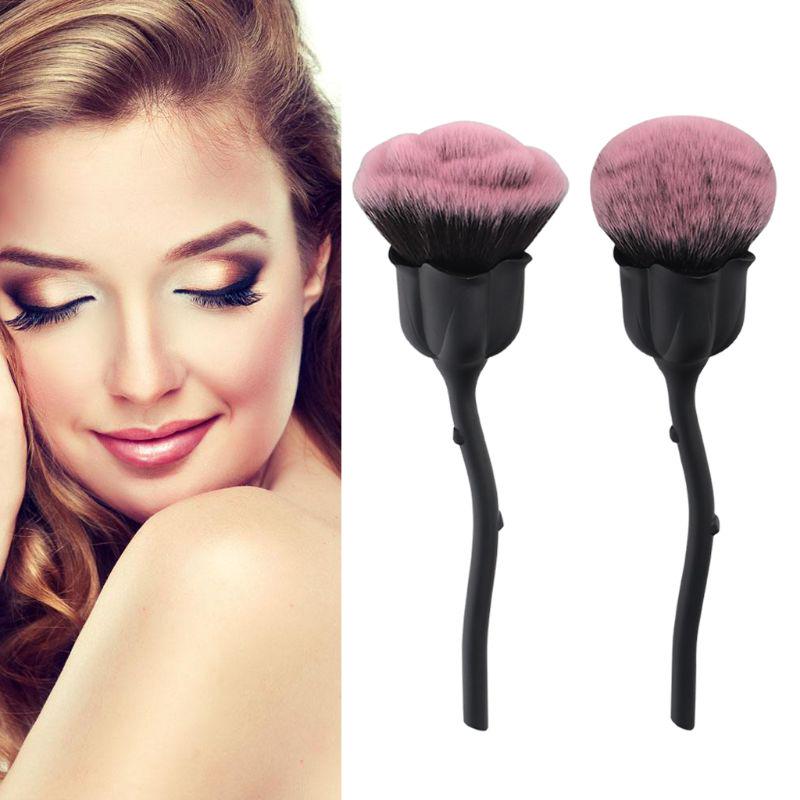 Buy Pro Rose Flower Makeup Brush Set Cosmetic Foundation Powder Brushes