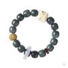 Ivory Fruit Awakening Lion Gradient White Jade Bodhi Root Bracelet with Gift Box