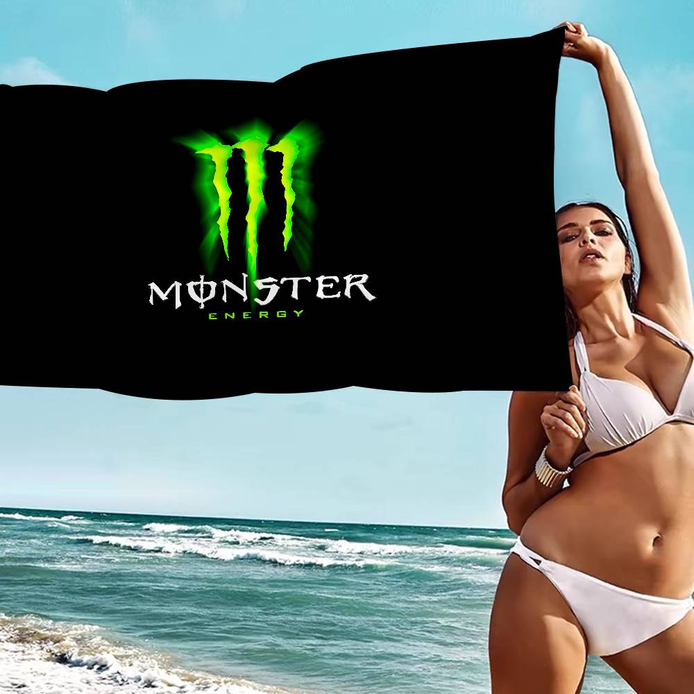 M-MostroES-ModaE-Energia Telo da Spiaggia Colorati Asciugamani da Bagno Per Ragazza Microfibra Asciugatura Rapida Personalizzato Senza Sabbia Spiaggia Yoga Spa