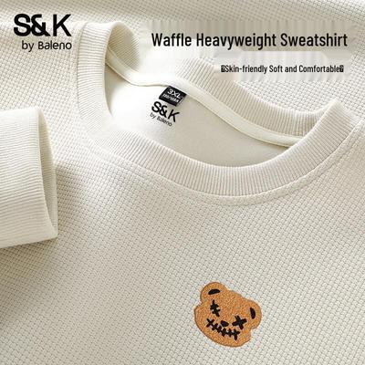 Baleno Men's S&K Waffle Knit Crewneck Sweatshirt