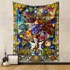 "Undertale 7th Anniversary Stained Glass Design" Patterned tapestry home decor, suitable for bedroom and living room, gift