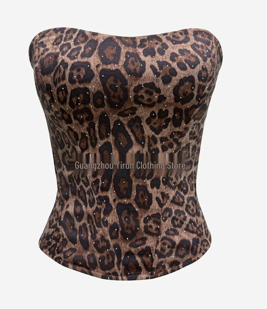 Sexy Slimming Fishbone Bralette: European & American Style High Waist Vest with Chest Pads & Anti-Slip Strip Corset