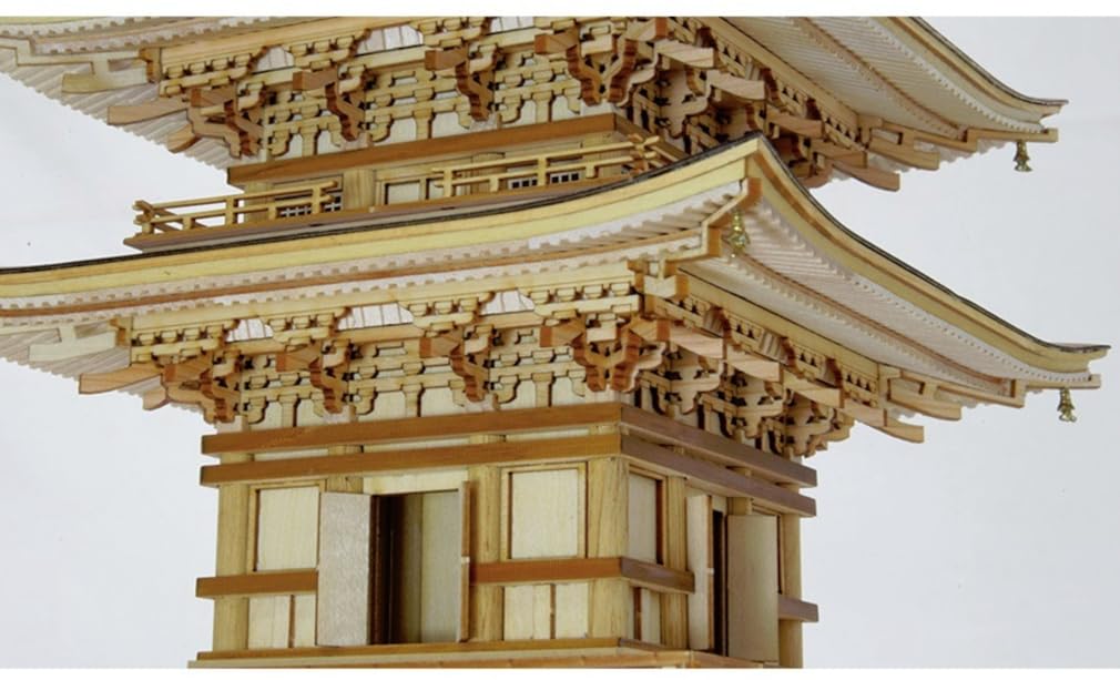 Woody Joe 1/75 Scale Assembly Kit of the Five-Story Pagoda of Mt. Haguro (Building)