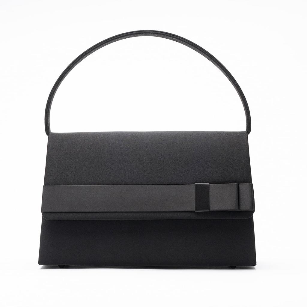 Black formal bag for women, suitable for weddings, funerals, graduations, and other formal occasions. Product code: A220-2.