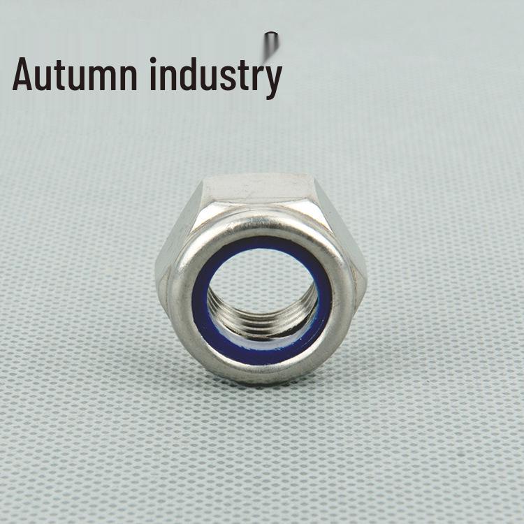 316 Stainless Steel Hexagon Nylon Lock Nut Cap, Anti-slip M3-M20 A4-80