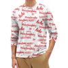 Men's Fashion Printed Round Neck Long Sleeve Bottoming Shirt Top