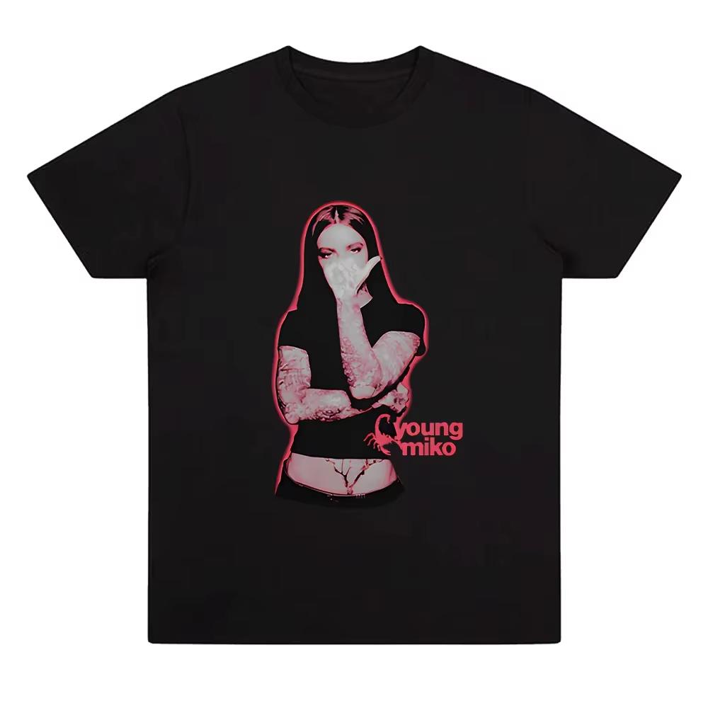 

Young Miko Tee Hip Hop Skateboard Street TShirts Women Unisex Comfort Breathable Top Fashion Casual Oversize Tshirt M