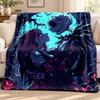 Jack with Sally Blanket Flannel Blanket Soft Cozy Plush Throw for Sofa Bed Lightweight Home Decoration Outdoor Camping
