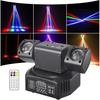 36W Moving Head Light RGBW RG Disco Party Laser Light Christmas Rotating LED Stage Effect Light