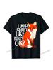 I Just Really Like Foxes Ok - Funny Fox T-Shirt Wo'unisex Kids Cool T Shirts For 'unisex Harajuku Cotton T Shirt Print Brand