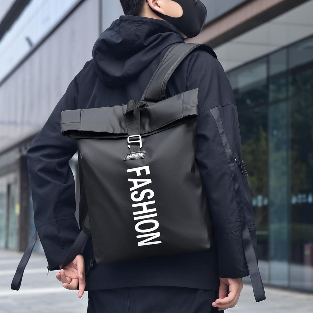 Minimalist Letter Pattern Backpack For Students With Large Capacity And Ergonomic Straps