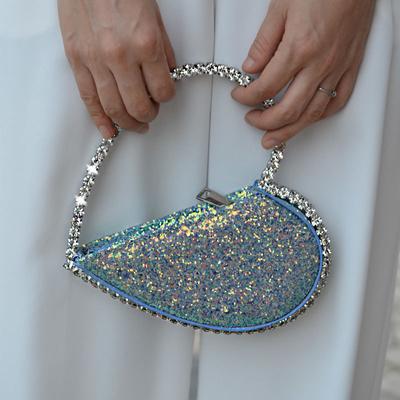 Women Bag PU Diamonds Fashion Solid Zipper Handbag MINI Bag Purses And Handbags Evening Clutch Bags Luxury