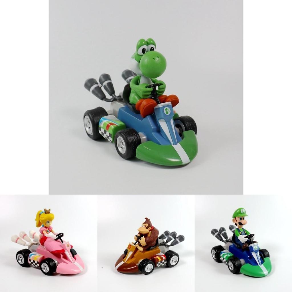 Prezenty Super Mario Kart Księżniczka Peach Figurka Samochód Pvc Zabawka Kolekcja Z Rozkładanymi Kończynami