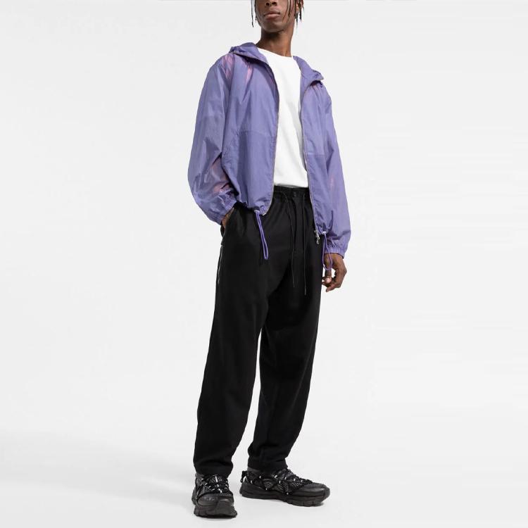 Y-3 FW21 Solid Color Elastic Drawstring Waist Casual Pants Men Pants Black HB3334