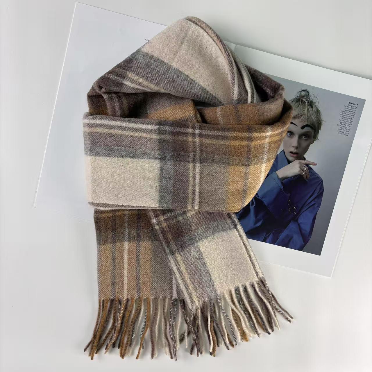 

Мужской шарф из 100% австралийской шерсти, снуд в британском стиле, коллекция зима 2025 - Идеальный подарок на день рождения 190CM