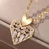 Heart-Shaped Collarbone Necklace - Niche Fashion, Elegant, Japanese & Korean Style Accessories for Women