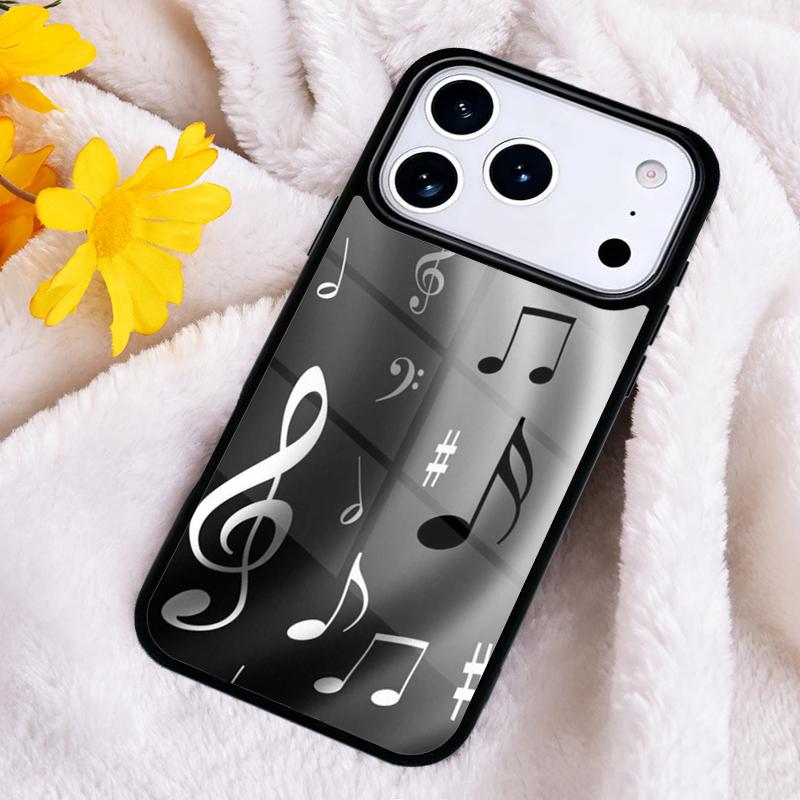 

Music Notes print Phone Case Cover for IPhone 11 12 13 14 15 16e 17 Pro Max mobile for IPhone 17 Air iPhone XS Max