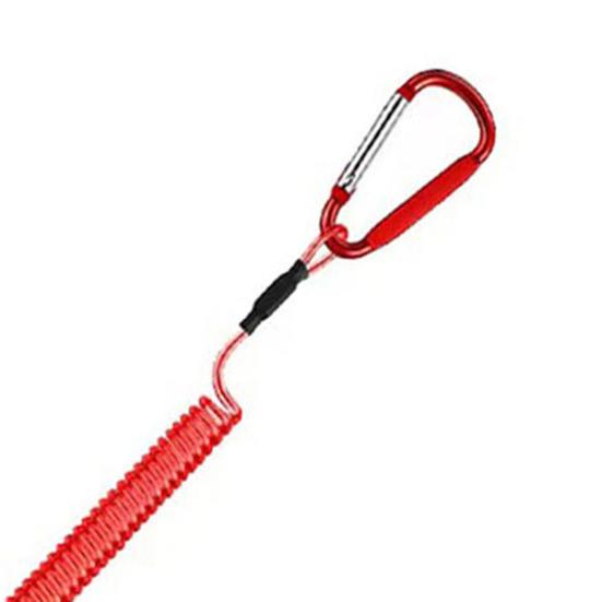 Anti-lost Rope with Carabiner Boating Fishing Lanyard Heavy Duty Pliers Tools Multifunctional Outdoor Retractable Coiled Tether
