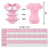 LittleForBig Adult Romper [Classic Lolita] Cotton Pajamas with Ribbon Bow, Bodysuit, Pink, Size L