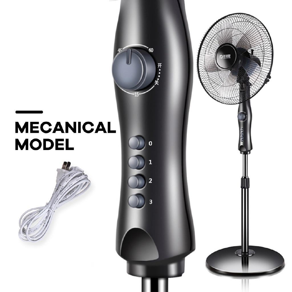 60W 16 Inch Floor Stand Fan Mechanical / Remote control Air Cooler Cooling Household Floor Standing Fan Air Conditioner  43×130cm