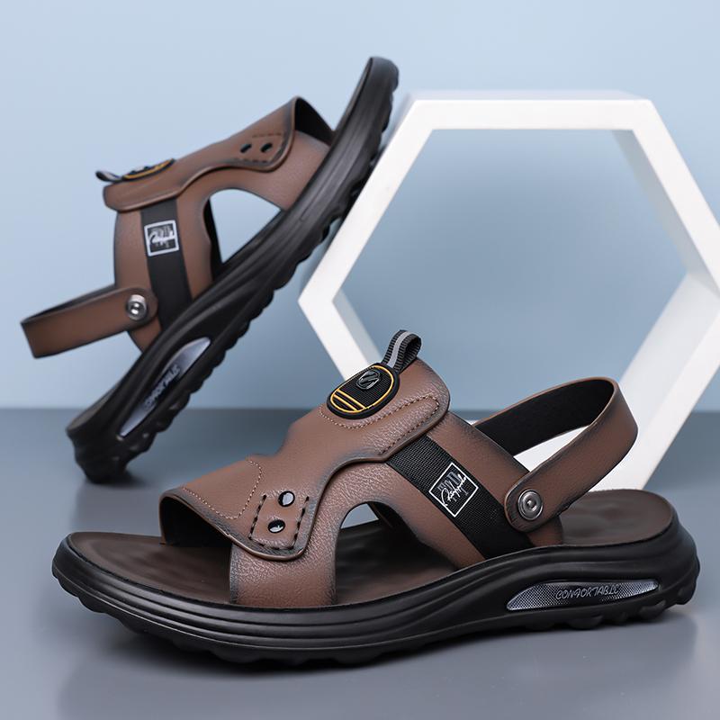 Fashion Fashion Mens Sandals Lightweight Breath Slippers Garden Shoes Outdoor Male Beach Casual Shoes Non Slip Walking Sport Flip Flops