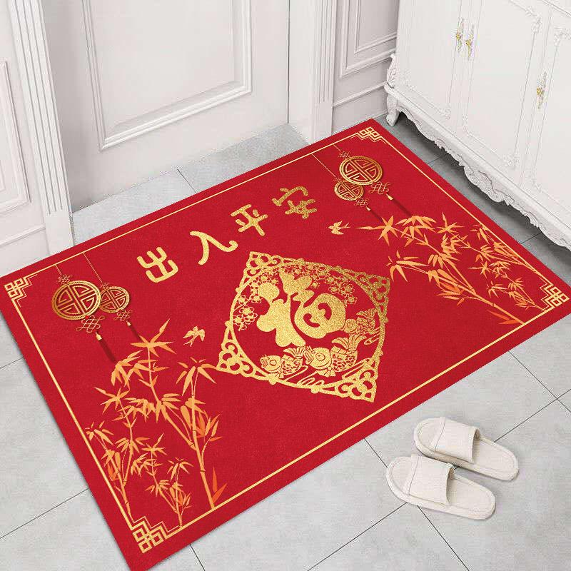New Chinese Style Floor Mat Doormat Entrance Entrance Bedroom Kitchen Bathroom Floor Mat